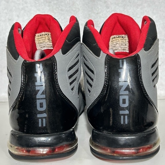 AND 1 Men's Grey/Black High Top Basketball Athletic Sneakers Shoes SZ US 11 - Picture 4 of 11